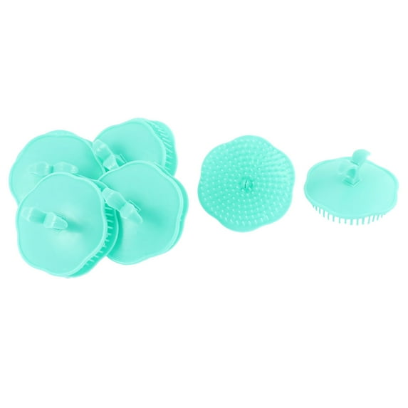 REGALWOVEN Hair Cleaning Scalpmaster Shampoo Brush Cyan Color 10Pcs