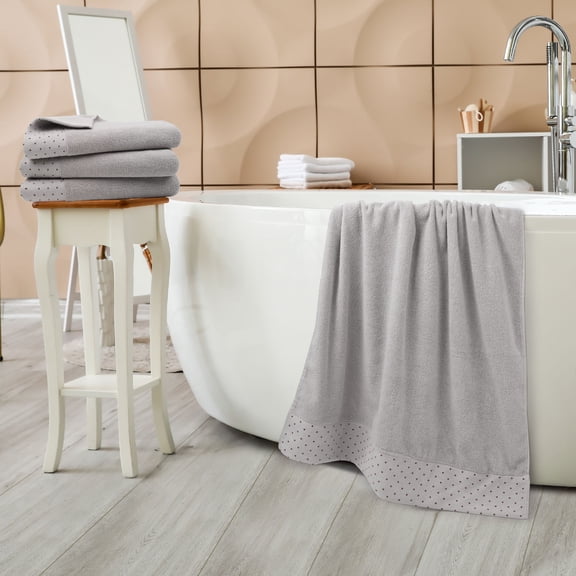 REGALWOVEN Hand Towel Set 27" x 54", Soft 100% Cotton 600 GSM Luxury Towels Bone 4