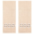 thumbnail image 1 of REGALWOVEN Hand Towels Embroidered Bow Pattern Decorative Towel Cotton Absorbent Soft Hand Towel Set for Bathroom Pink 2-Piece, 1 of 5