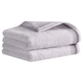 thumbnail image 1 of REGALWOVEN Hand Towels for Bathroom Cotton Striped Pattern Absorbent Soft Decorative Hand Towel Grey-14" x 30" 2-Piece, 1 of 5
