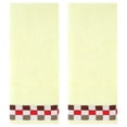 thumbnail image 1 of REGALWOVEN Hand Towels for Bathroom Cotton Striped Pattern Absorbent Soft Decorative Hands Face Towel Light Yellow 4-Piece, 1 of 5