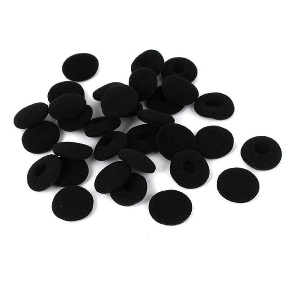 REGALWOVEN Headphone Earphone Soft Sponge Foam Ear Pad Caps Earpad Cover Black 32pcs