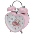 thumbnail image 1 of REGALWOVEN Heart Shape Alarm Clock, Cute Bunny Pattern, Loud Bell Sound, Fits Heavy Sleepers and Teens Light Pink 3.3"L x 2.2"W x 5.1"H, 1 of 5