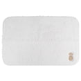 thumbnail image 1 of REGALWOVEN High-End Bathroom Rug - Ultra Plush Absorbent Microfiber Bath Mat, Non-Slip Machine Washable Shag Shower Rug White Pineapple Pattern 24" x 16", 1 of 5