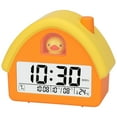 thumbnail image 1 of REGALWOVEN House Shape Multifunctional Alarm Clock, Backlight, Three Alarms, Snooze Function for Bedroom/Dorm Orange Duck 4.3"L x 2.4"W x 5.0"H, 1 of 4