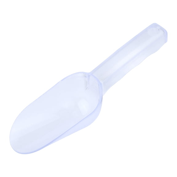 REGALWOVEN Ice Scoop Easy Clean Plastic Ice Shovel for Candy Buffet Kitchen, Popcorn Scooper for Bar, Ice Bucket, Popcorn Clear-1PCS 9.1 in
