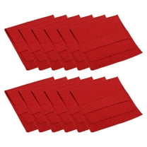 REGALWOVEN Jewelry Pouches with Band, Microfiber Portable Soft Storage Bags Red