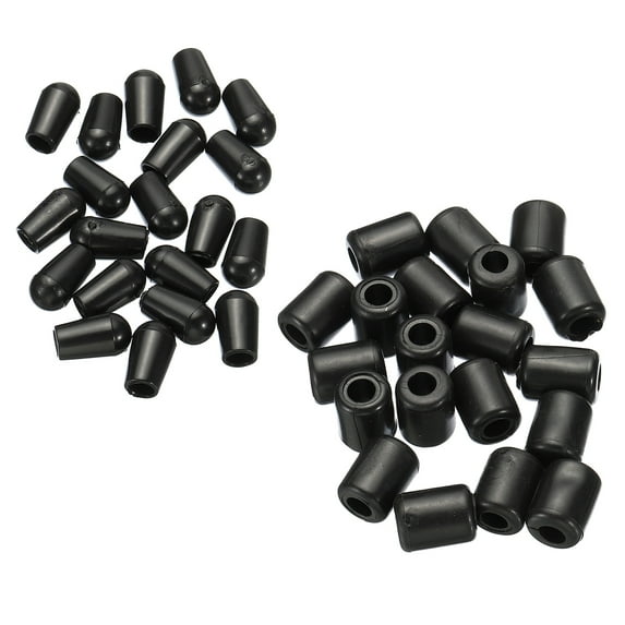 REGALWOVEN Kitchen Sink Rack Feet, 20Pcs Plastic Sink Protector Feet with Bumper Cover for Sink Rack Grid Black