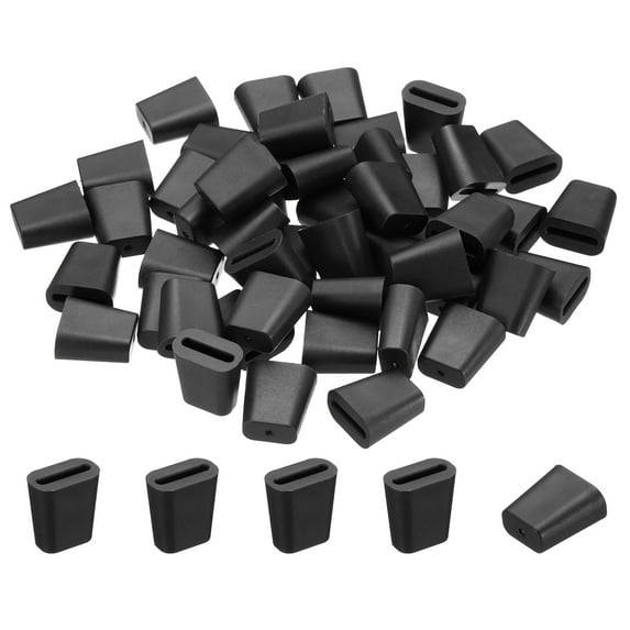 REGALWOVEN Kitchen Sink Rack Feet, Rubber Rack Bottom Protective Replacement Black