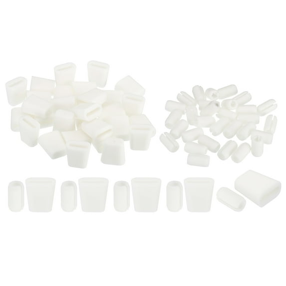 REGALWOVEN Kitchen Sink Rack Feet, Rubber Square Sink Protector Feet for Rack Grid Parts White 19 x 18 mm