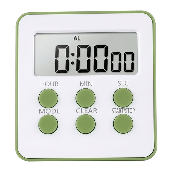 REGALWOVEN Kitchen Timer, Loud Alarm Clock Magnetic Backing Stand Cooking Timers, Digital Timer Teacher Supplies for Kitchen and Training Green