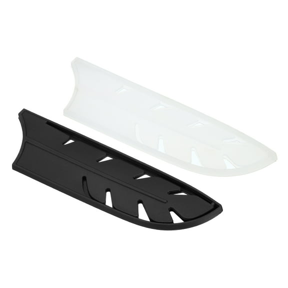 Uxcell 2 Pcs 7" Nakiri Knife Sheaths 7.2"x 2" Black & Transparent