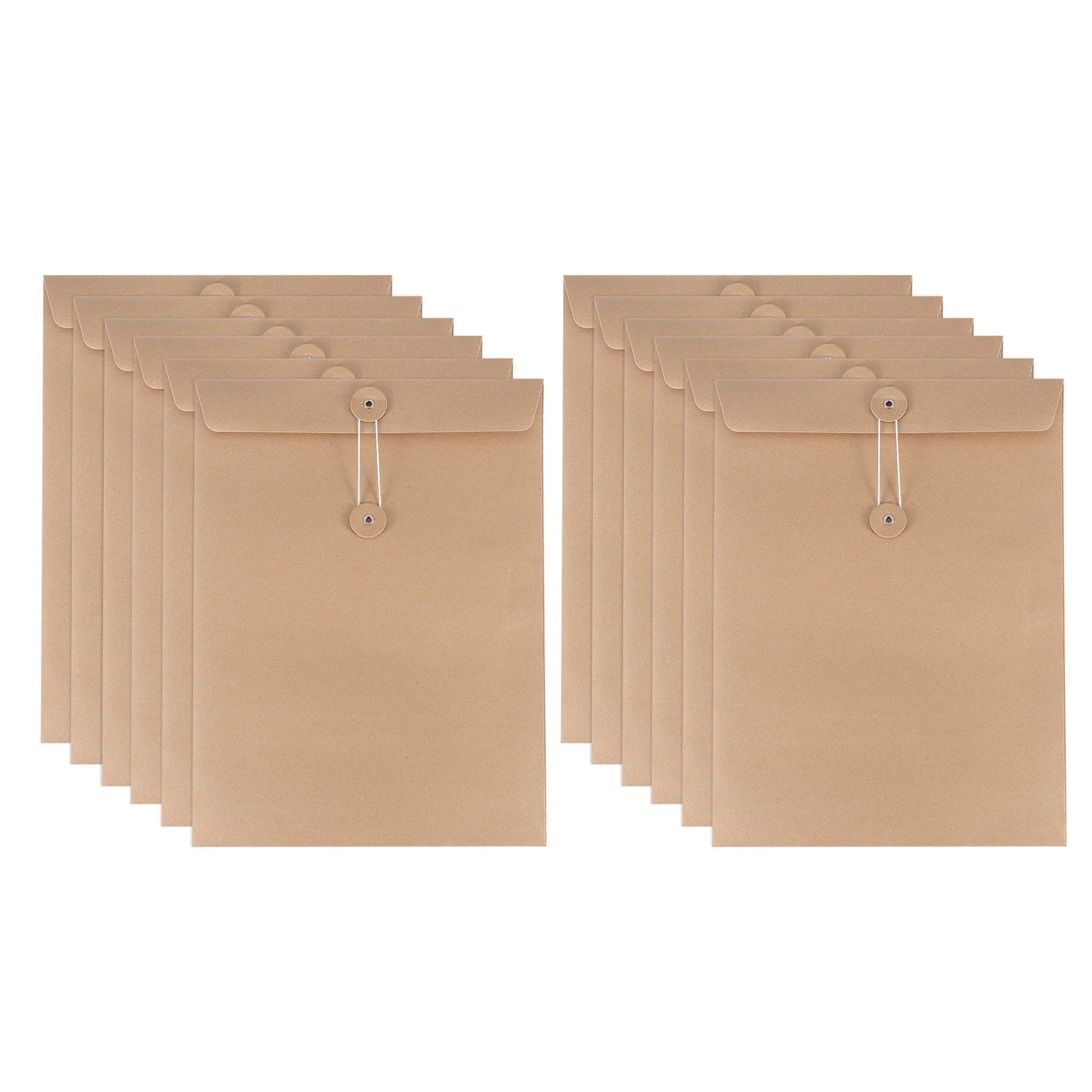 REGALWOVEN Kraft Paper Envelope with String Tie Closure Browwn 11.7x8.3 ...