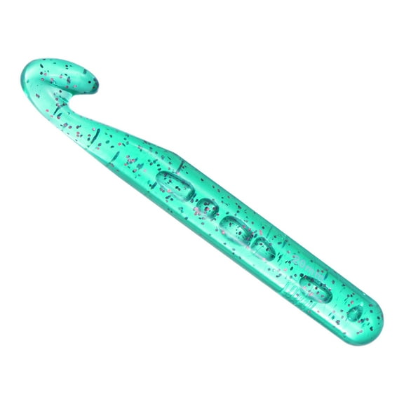 REGALWOVEN Large Crochet Hooks Ergonomic Knitting Crochet Hook Plastic Huge Big for DIY Crocheting Green 20mm