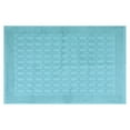 thumbnail image 1 of REGALWOVEN Lightweight Washable Textured Cotton Bath Mat Hotel Reversible Water Absorbent Rug Thick Foldable Shower Foot Carpet Light Blue 20" x 32", 1 of 5