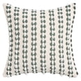 thumbnail image 1 of REGALWOVEN Linen Throw Pillow Covers Set of 1 Striped Decorative Cushion Cases for Sofa Couch Bedroom Home Decor Light Green 18" x 18", 1 of 6