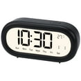 thumbnail image 1 of REGALWOVEN Loud Alarm Clock for Heavy Sleepers Three Alarms Battery Powered, Large LED Display for Bedroom, Dorm Room Black 5.9"L x 1.77"W x 2.75"H, 1 of 6