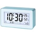 thumbnail image 1 of REGALWOVEN Loud Alarm Clock for Heavy Sleepers -Three Alarms, Snooze Function, Fits Bedside Table Blue 5.5"L x 1..7"W x 3.1"H, 1 of 6
