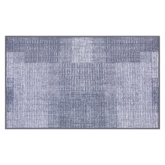 REGALWOVEN Luxury Bath Floor Mats, Extra Soft Absorbent Bath Rugs, Rubber Backing Quick Dry Grey 20" x 32"