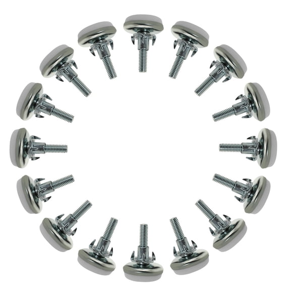 REGALWOVEN M6 x 25 x 30mm Leveling Feet Adjustable Leveler for Furniture Table Leg 16Pcs