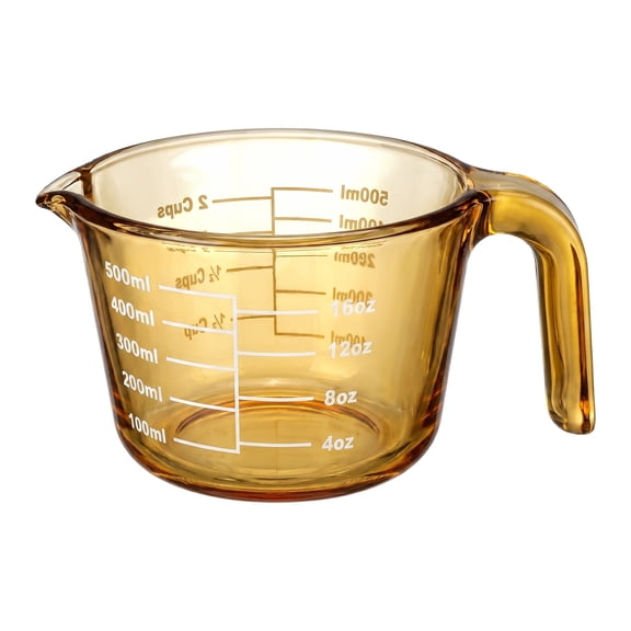 REGALWOVEN Measuring Cup, 1 Cup Liquid Measuring Cup for Kitchen Baking and Cooking Yellow 500ml