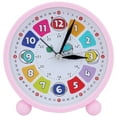 thumbnail image 1 of REGALWOVEN Mechanical Alarm Clock Colorful Cartoon Design, Easy-to-Set Knob for Living Room Pink 4.3"L x 1.6" x 4.3"H, 1 of 5