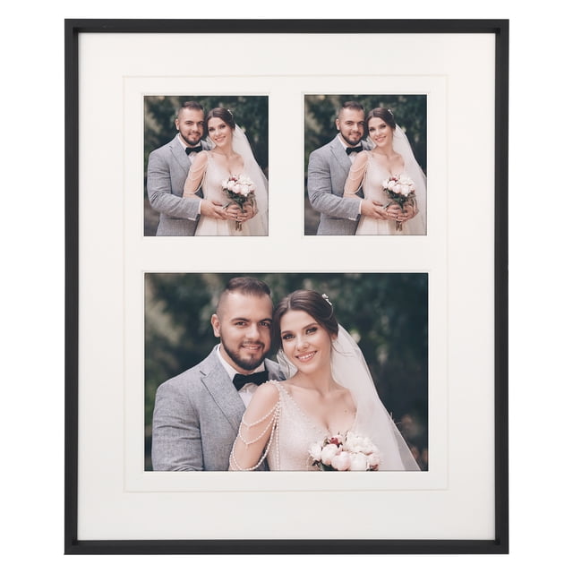 Three Picture Display Frame REGALWOVEN Metal Picture Stylish Tabletop Display Frame for Wedding ...