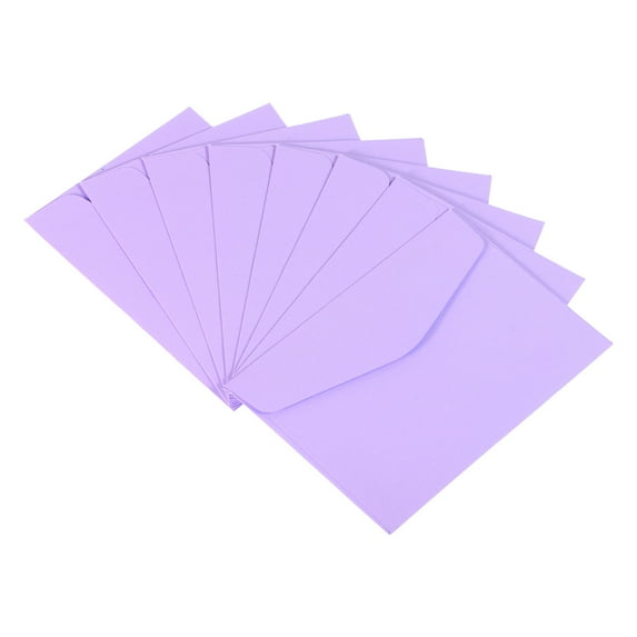 REGALWOVEN Mini Envelopes, Mini Card Business Card Envelope for Small Note Card Greeting Wedding Light Purple