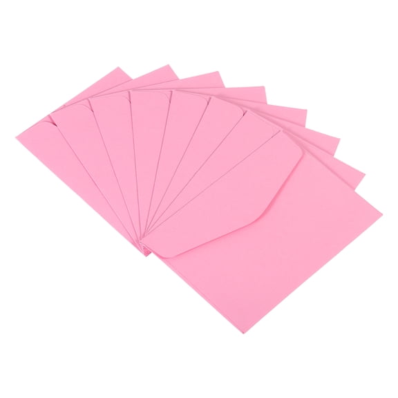 REGALWOVEN Mini Envelopes, Mini Card Business Card Envelope for Small Note Card Greeting Wedding Pink
