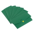thumbnail image 1 of REGALWOVEN Mini Envelopes, Small Holders Retro Gold Heart Business Envelopes for Weddings Green, 1 of 6