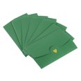 thumbnail image 1 of REGALWOVEN Mini Envelopes, Small Holders Retro Gold Heart Design for Weddings and Birthdays Green, 1 of 6