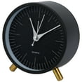 thumbnail image 1 of REGALWOVEN Minimalist Style Mechanical Alarm Clock, with Metal Bracket, Silent Operation for Home Decor Black 4.3"L x 2.2"W x 4.5"H, 1 of 5