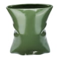 thumbnail image 1 of REGALWOVEN Modern Abstract Ceramic Vase for Home Decor ,Large Opening Wide Flower Vase for Thick Bouquets, Decorative Vase Green 5.6"L x 4.2"W x 6.2"H, 1 of 6