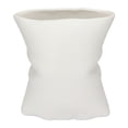 thumbnail image 1 of REGALWOVEN Modern Abstract Ceramic Vase for Home Decor ,Large Opening Wide Flower Vase for Thick Bouquets, Decorative Vase Yabai 5.6"L x 4.2"W x 6.2"H, 1 of 6