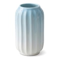 thumbnail image 1 of REGALWOVEN Modern Ceramic Flower Vase Matte Ribbed Vase, Small Decorative Vase for Desktop & Bathroom, Minimalist Centerpiece Blue 3.5" x 3.5" x 5.9", 1 of 5