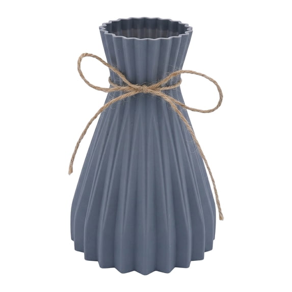 REGALWOVEN Modern Geometric Flower Vase, Unbreakable Vase for Home Decor Grey 4.7"L x 4.7"W x 6.7"H