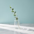 thumbnail image 1 of REGALWOVEN Modern Glass Vase for Flowers, Thickened Geometric Flower Vase, Small Decorative Vase for Shelf Table Decor Clear 3.1"L x 3.1"W x 6.3"H, 1 of 5