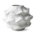 thumbnail image 1 of REGALWOVEN Modern Low Cylinder Ceramic Vase Wide Matte White Decorative Bowl Vase for Coffee Table Centerpiece, Short Flower White 5.1"L x 5.1"W x 3.9"H, 1 of 5