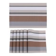 thumbnail image 1 of REGALWOVEN Morden Placemats Set of 6 Placemats for Dining Table Decor Indoor Outdoor Washable Kitchen Table Mat Wipe Clean Coffee 18*12in, 1 of 7