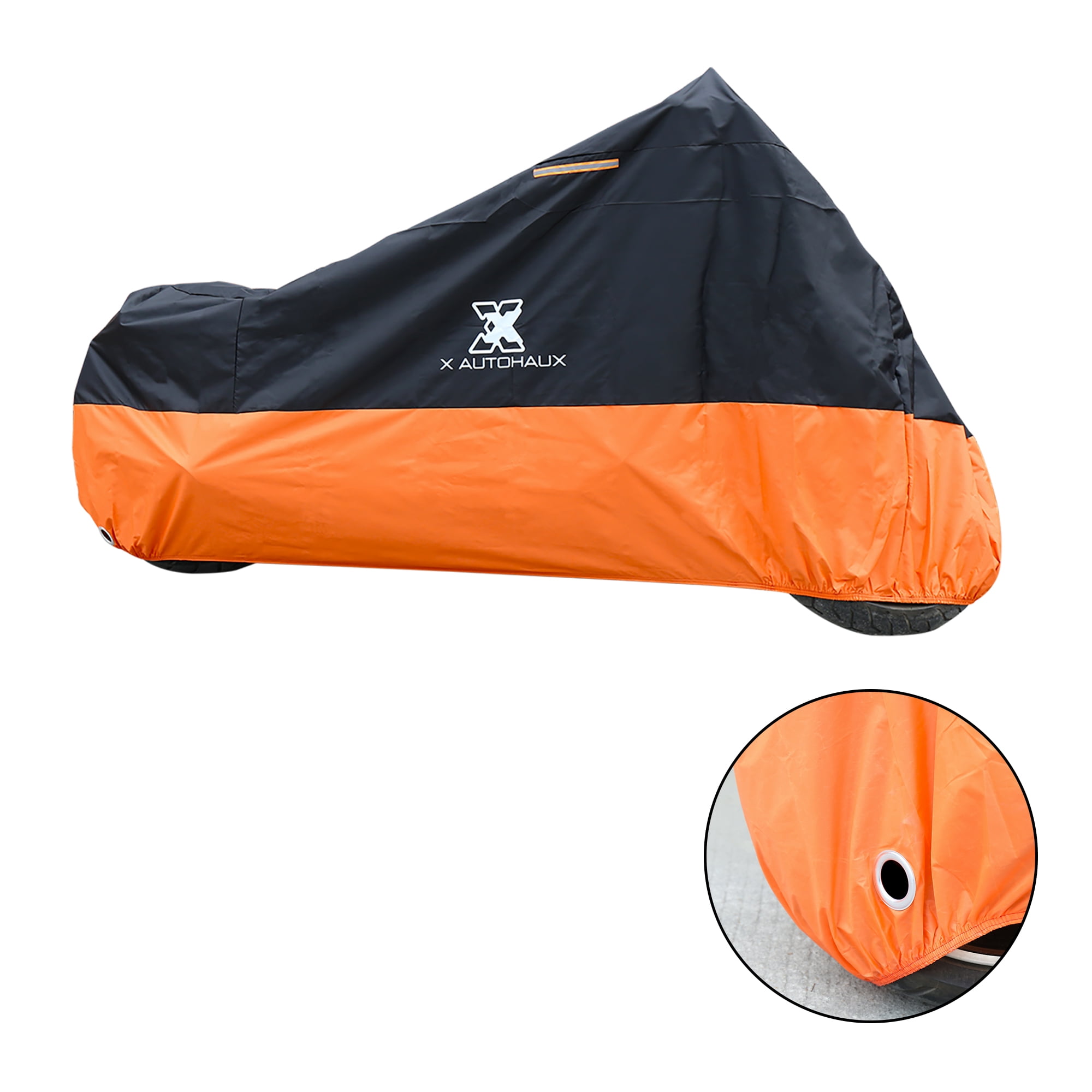 Oxford Rainex Heavy-Duty Outdoor Motorcycle Cover - Waterproof, UV Resistant With Lock Hole & Solar Charger Pocket