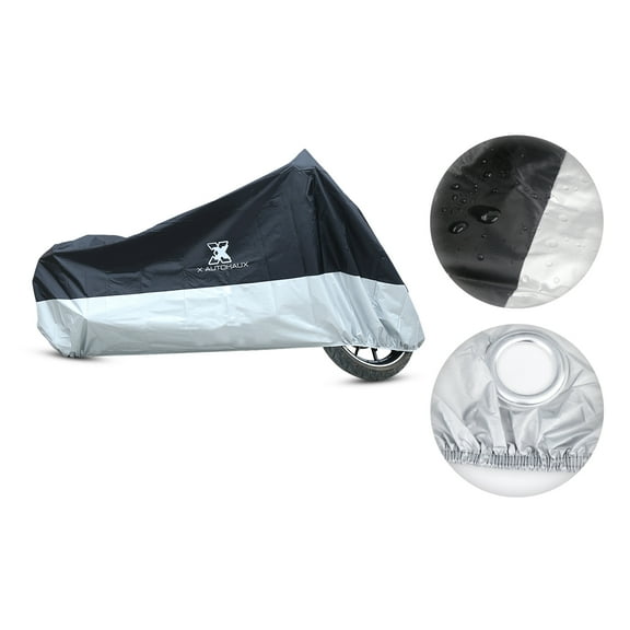 REGALWOVEN Motorcycle Cover Custom for BMW S1000RR 2009-2013 Waterproof Against Sun Size L Polyester Black 1 PC