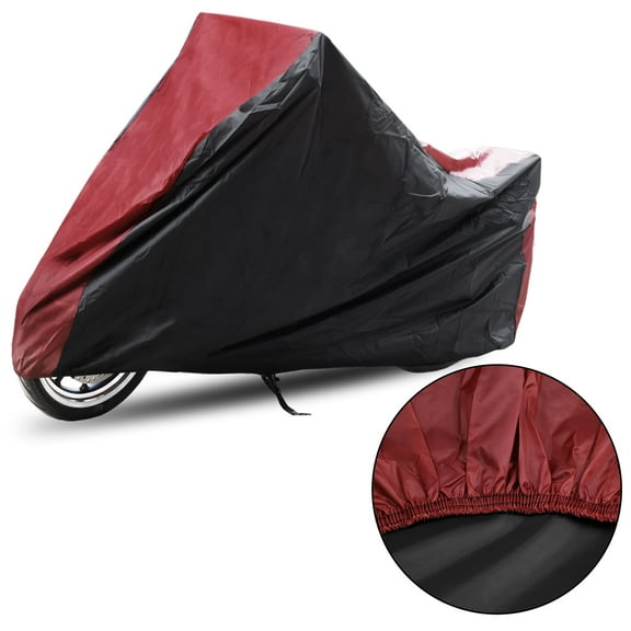 REGALWOVEN Motorcycle Cover Durable Fit for Harley-Davidson Road Glide 98-13 180T 1Pcs Red  Black Size XXXL