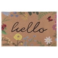thumbnail image 1 of REGALWOVEN Natural Coir Doormat, Front Door Mat Outdoor with Non-Slip Backing, Waterproof Welcome Mat for Scraper Rug Brown Leaf 28" x 18", 1 of 6