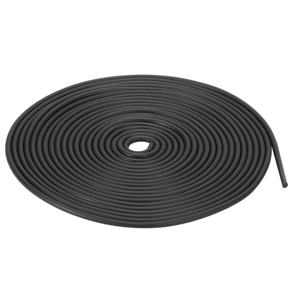 REGALWOVEN Nitrile Rubber Round Seal Strip, Long Hard Solid Rubber Weather Stripping for DIY Gasket 3mmx3m