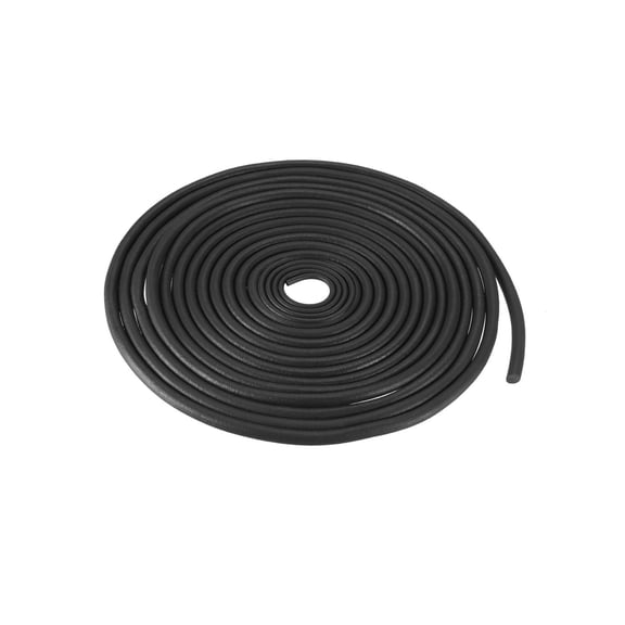 REGALWOVEN Nitrile Rubber Round Seal Strip, Long Hard Solid Rubber Weather Stripping for DIY Gasket 5mmx8m