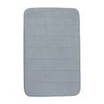 thumbnail image 1 of REGALWOVEN Non-slip Memory Foam Bath Rugs 24" x 16", Silver Gray, 1 of 7