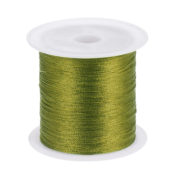 REGALWOVEN Nylon Cord Satin Silk Trim Beading String Hand Knitting String Bracelet Thread Max Green Yellow