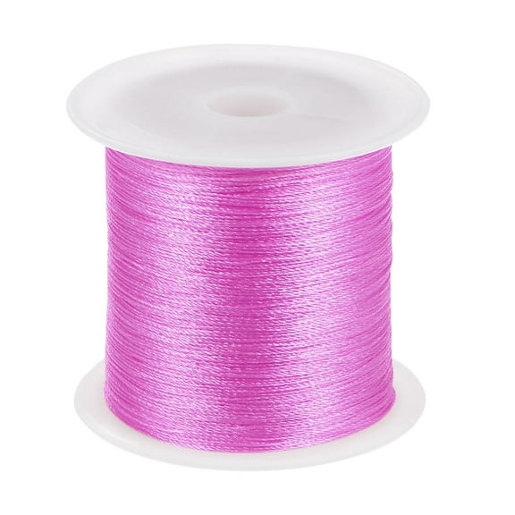 REGALWOVEN Nylon Cord Satin Silk Trim Beading String Hand Knitting String Bracelet Thread Pink