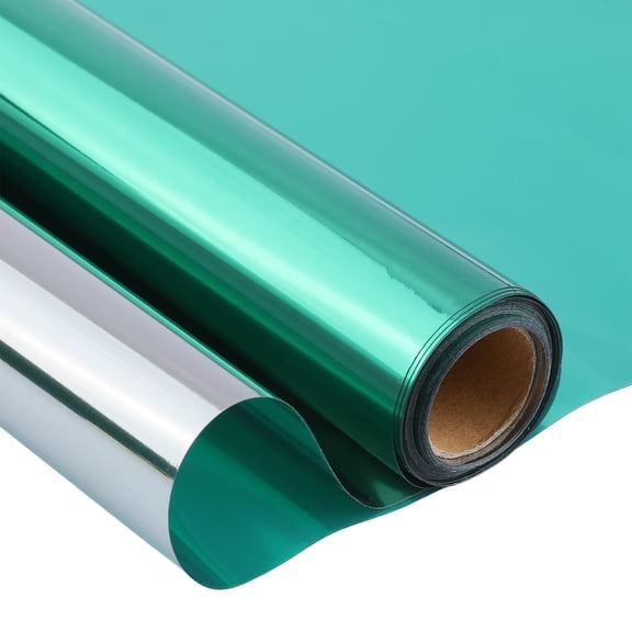 REGALWOVEN One Way Privacy Window Film for Home and Office - Heat Control and Static Cling Green 39.4 x 23.6 Inch