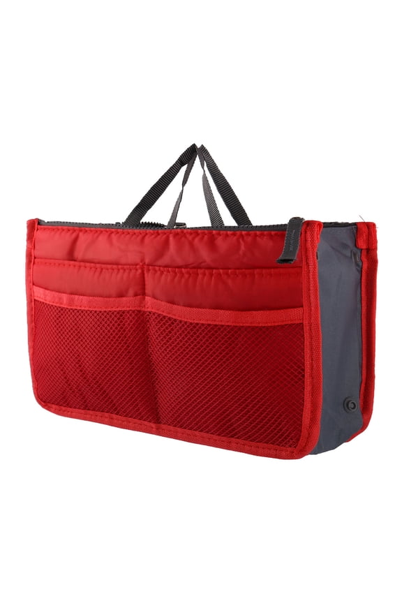 Organizer Large Travel Toiletry Wash Cosmetic Bag Makeup Storage Case Bath Red
